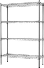 Auslar 4-Shelf Storage Wire Shelves Heavy Duty 4 Tiers Standing Shelving Units by Auslar