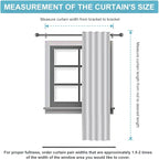 RYB HOME Kitchen Curtain Room Darkening Drapes, Thermal Insulated Curtains - Image 7