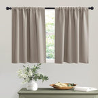 RYB HOME Short Curtains 36 inches, Durable Room Darkening Small Window by RYBHOME