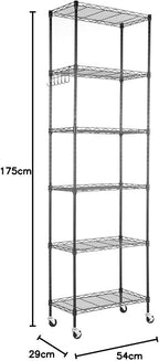Himimi 6-Tier Wire Shelving Unit - Image 3