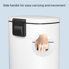 Arlopu13.2 Gallon Step Trash Can, Stainless Steel Garbage Bin, Soft-Close - Image 8