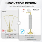 Freestanding Toilet Paper Holder Stand - Image 3