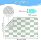 Checkered Green and White Png Ironing Mat Thickened Ironing Blanket Travel - Image 2