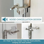 24 Pack Hinge Pin Brushed Nickel Door Stopper, Adjustable Heavy Duty Hinge Pin - Image 6