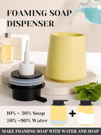 INGOFIN Ceramic Foaming Soap Dispenser -14 oz Foam Hand Soap Dispenser Bathroom - Image 3