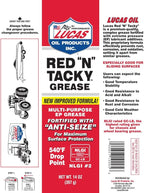 Lucas Oil 10005 Red N Tacky Grease - Image 2