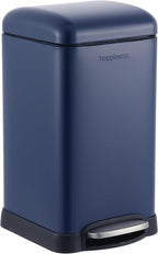 happimess HPM1012F Betty Retro Mini 3.2-Gallon Step-Open Trash Can, Fingerprint by Happimess