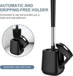 SetSail Toilet Brush and Holder 3 Pack, Self Closing Lid Toilet Bowl Brushes - Image 4