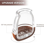 Ezprotekt 24 Pcs Extra Small Clear Round Chair Leg Floor Protectors - Image 7