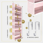 HOMELUX THEORY 2 PC Heavy Duty Over the Door Organizer 55x14x6.7, 6 Large Front - Image 2