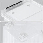50 Quart Large Plastic Latching Box - Image 4