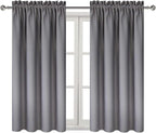 DWCN Grey Blackout Curtains for Bedroom – Rod Pocket Thermal Insulated Energy - Image 9