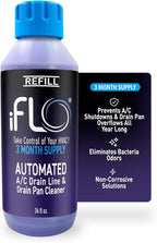 iFLO® Smart A/C Drain Line Cleaner and Drain Pan Cleaner Cartridge, Fast-Acting by iFLO