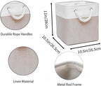 Cube Storage Bins, Collapsible Fabric Storage Cubes Bins, 11 Inch Cube Storage - Image 6