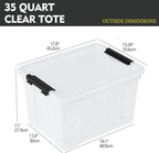 4-Pack Plastic Storage Bins - Image 2