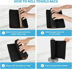 AIDEA Microfiber Cleaning Cloth 165 Sheets 3 Roll, Shop Rags Washable, Cleaning - Image 7