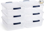 Rubbermaid Cleverstore 16 Qt Clear Storage Bins by Rubbermaid