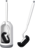 HAMITOR Toilet Bowl Brush Holder Set: Deep Cleaning Brushes by HAMITOR
