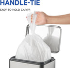 Small Trash Bags with Handles 5 Gallon 50 Count White - Image 5