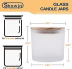 12 OZ Thick Candle Jars for Making Candles 12 Pcs, Empty Jars - Image 6