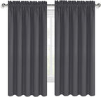 DWCN Bedroom Blackout Curtains 70 x 63 Inches Length 2 Panels Set, Solid - Image 9