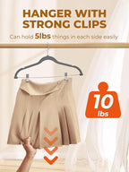 HOUSE DAY Velvet Skirt Hangers 24 Pack, Space Saving Slim Velvet Pant Hanger - Image 3