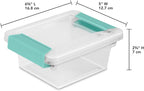 Sterilite 24-Pack Clip Box, Stackable Clear Plastic Bins - Image 3
