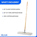 Commercial Dust Mop & Floor Sweeper, 24 in. Dust Mop - Image 3