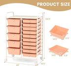 GOFLAME 15-Drawer Rolling Storage Cart, Utility Cart - Image 3