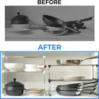 carrotez Expandable Cabinet Organizer, Stackable Kitchen Counter Shelf - Image 4