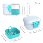 ARGOMAX Leak Proof Denture Bath Cup, Portable Soaking Denture Box, Denture Bath - Image 3