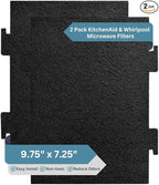2-Pack Notched Activated Carbon Charcoal Microwave Hood Filters by FreshHeadquarters