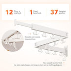 Clothes Drying Rack Wall Mounted, Drying Rack Clothing Wall Mount, Laundry - Image 4