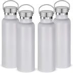 Neihepal 20 oz Insulated Water Bottles Bulk 4 Pack, Stainless Steel Double Wall by Neihepal