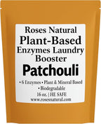 Natural Enzyme Laundry Booster – Patchouli | 6 Enzymes | Deep Clean System | by RosesNatural
