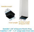 Furnigear Plastic Plugs Tubing End Cap Chair End Caps Outside Bottom Tubing - Image 2