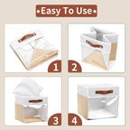 HNZIGE 11 Inch Foldable Fabric Storage Cubes - Image 6