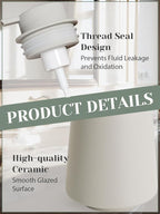 INGOFIN Ceramic Foaming Soap Dispenser -14 oz Foam Hand Soap Dispenser Bathroom - Image 5