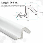 Kerf Weather Stripping Door Seal Strip 26 Ft Q Foam Door Weatherstrip Seal - Image 6
