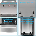 Soap Dispenser Wall Mount, 1000ML Commercial Manual Soap Dispenser Wall Mounted - Image 4