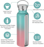 Neihepal 20 oz Insulated Water Bottles Bulk 4 Pack, Stainless Steel Double Wall - Image 3