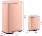 happimess HPM1006G Connor Rectangular 13-Gallon Trash Can - Image 5