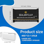 12Pack Quick Repair Mud and Waterproof White Sealing Putty - Image 3