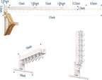 Drying Rack, Wall Mounted Clothes Rack, 220lbs Capacity - Image 7