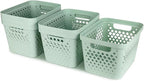 Glad Plastic Storage Basket Set, Value Pack of 6 | Open Storage Bins - Image 6
