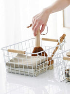 LeleCAT White Wire Baskets for Organizing - Image 8