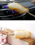 J&A Lambswool Dusters with Solid Wooden Handle, Flexible Head, Anti-Static - Image 3