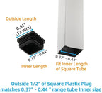 Furnigear Plastic Plugs Tubing End Cap Chair End Caps Outside Bottom Tubing - Image 2