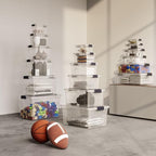 Superio Storage Bins with Lids, Stackable Totes, BPA Free, Odor Free, Organizer - Image 7
