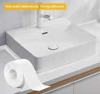 ABSOFINE Caulk Tape Waterproof Self Adhesive 1.97" x16.4Ft, Shower Seal Strip - Image 8
